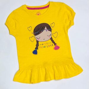 Minnie Minors Yellow frill T-Shirt