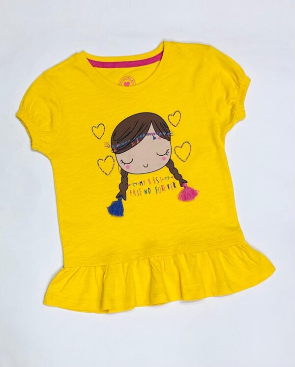Minnie Minors Yellow frill T-Shirt