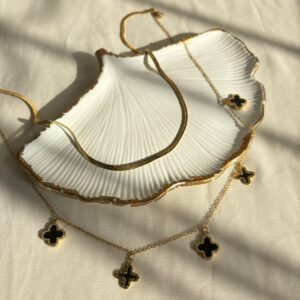 Double layer Crover necklace