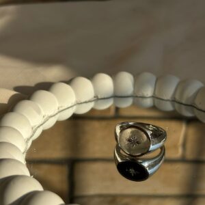 Diamond Star Signet Ring