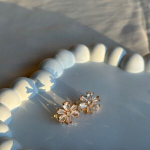 Flower Stone Studs