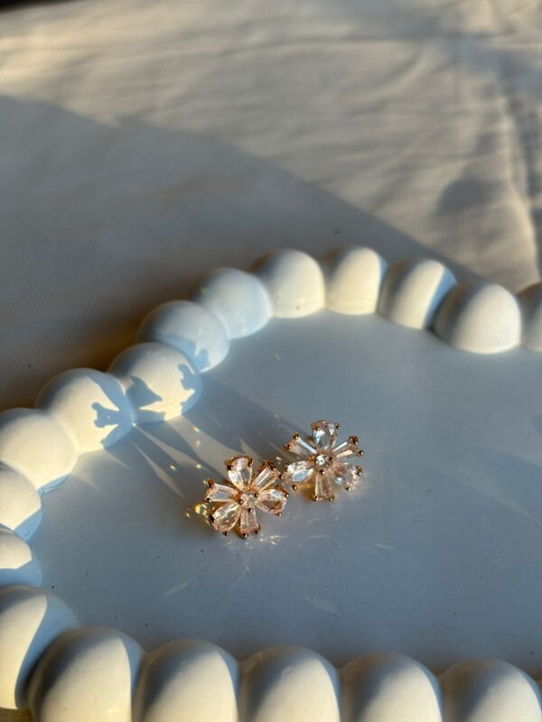 Flower Stone Studs