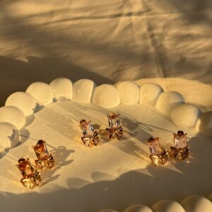 Butterfly stone studs