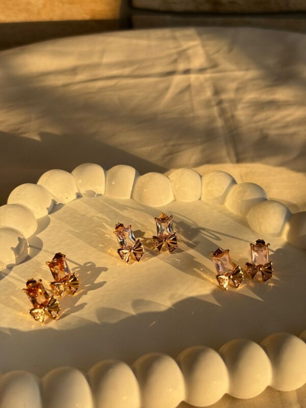 Butterfly stone studs