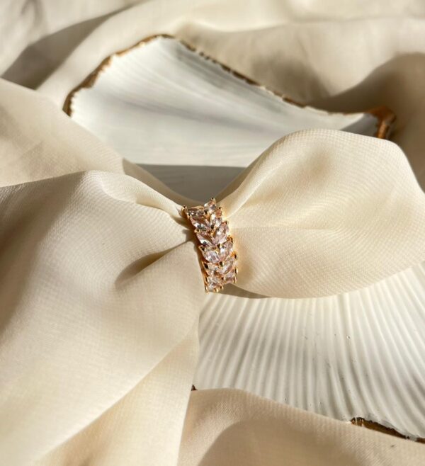 Leaf Stone Rings
