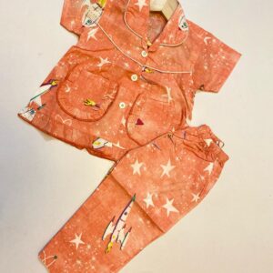 Cotton Half Sleeves Nightsuit