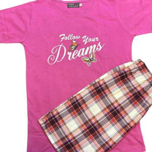 Half Sleeves Ladies Nightsuit