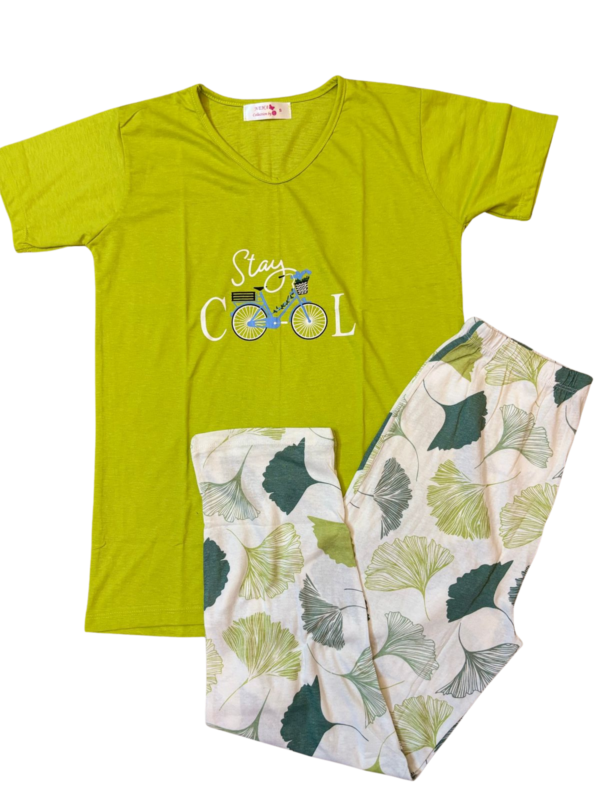 Half Sleeves Ladies Nightsuit