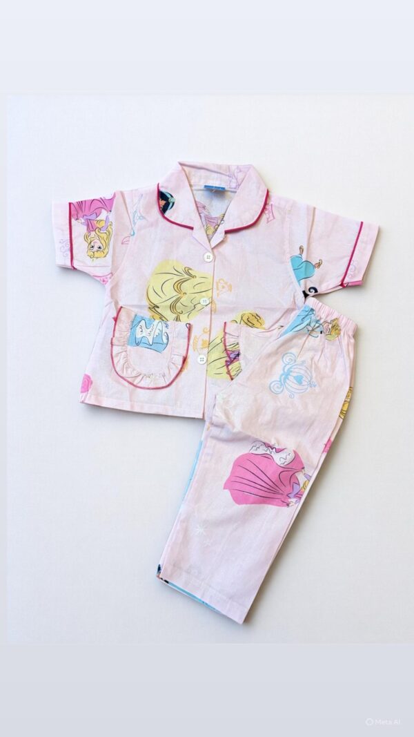 Cotton Half Sleeves Nightsuit