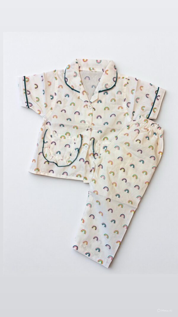 Cotton Half Sleeves Nightsuit