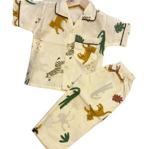 Cotton Half Sleeves Nightsuit