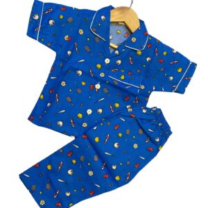 Cotton Half Sleeves Nightsuit
