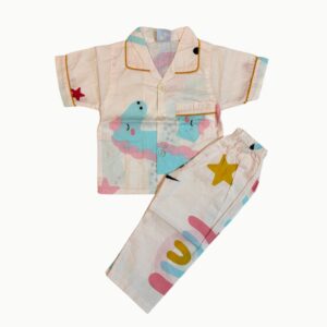 Cotton Half Sleeves Nightsuit