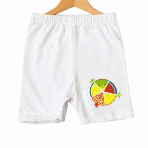White Mix Fruit Play Shorts - Wonder Nation