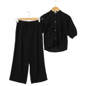 Plain Black Co-ord Set (01)