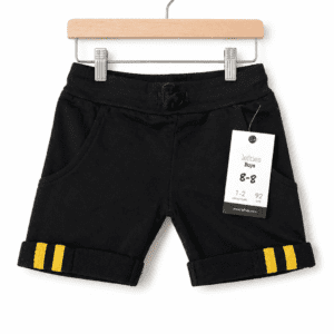 Black Terry Shorts (T-02)