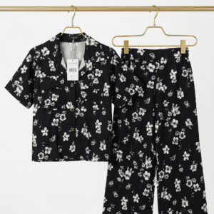 Black Floral Co-ord set (12)