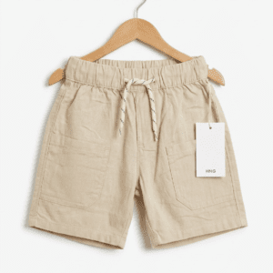Beige Cotton Shorts (01)