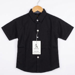 Black Cotton Polo Shirt (03)