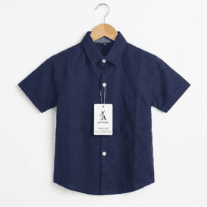 Blue Cotton Polo Shirt (01)