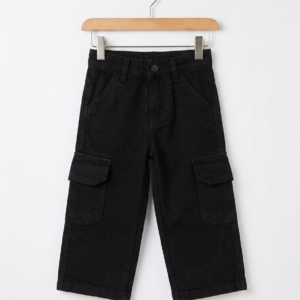 Black Cargo Jeans