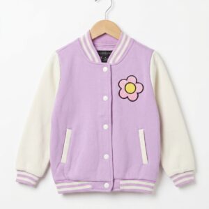 Purple & Beige Baseball Jacket (02)