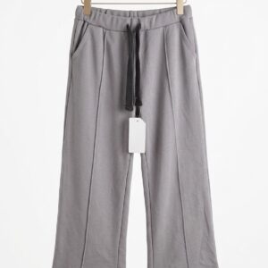 Grey Wide Legged Terry Trouser (T-02)