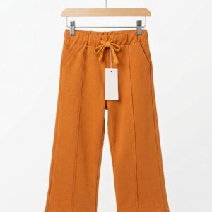 Mustard Wide Legged Terry Trouser (T-03)