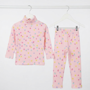 Pink Floral Highneck Suit