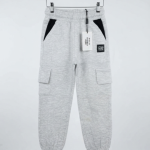 Greyish White Fleece Trouser