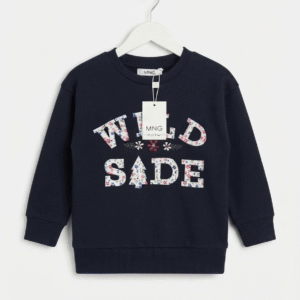 Wild Print Blue Sweatshirt