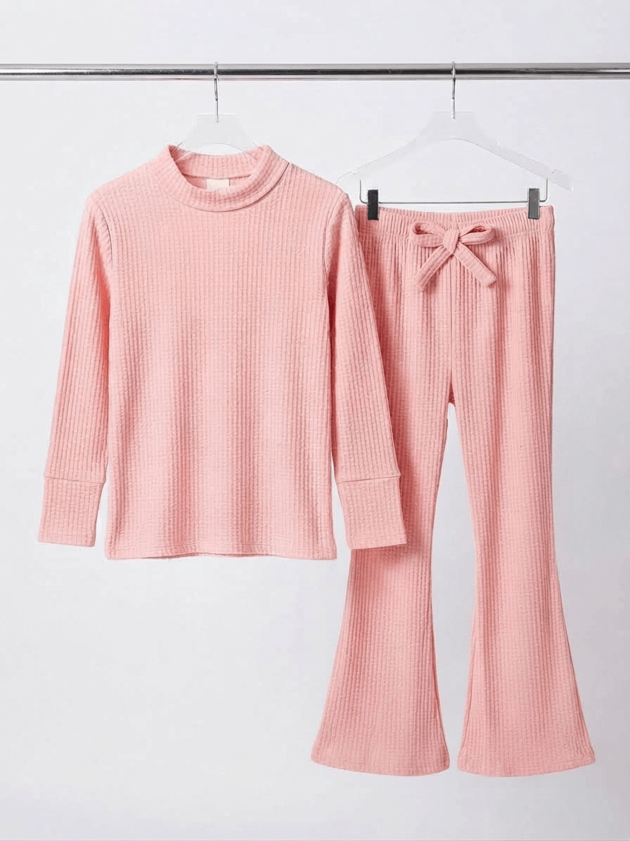 Light Pink Waffle Fabric Suit