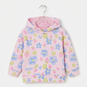 Pink Flower Hoodie
