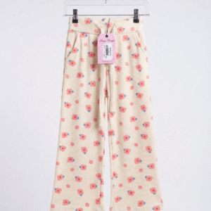 White Flower Print Flapper