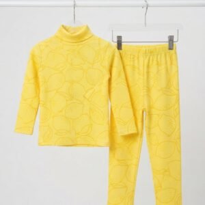 Yellow Lemon Highneck Suit