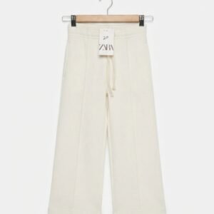 Cream White Fleece Trousers