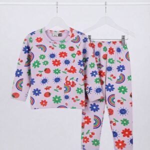 Purple Strawberry Full Sleeves Nightsuit