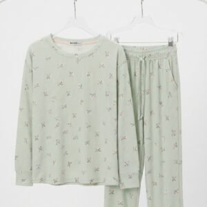 Green Floral Loungewear