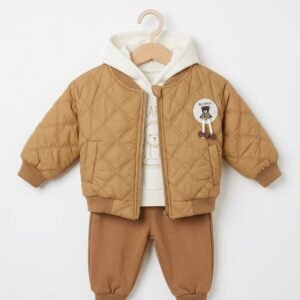 Brown Bear Puffer Suit (3pc)