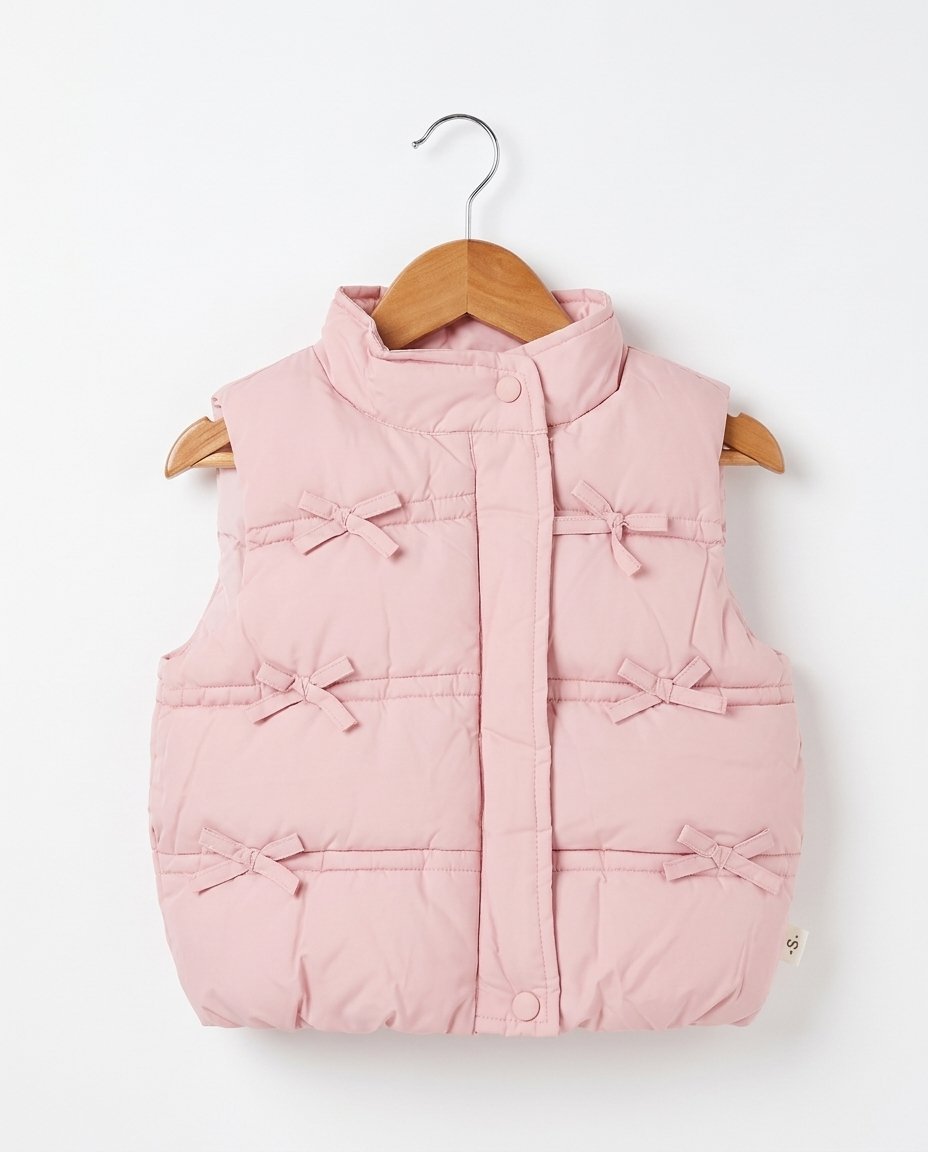 Pink Bow Puffer Suit (3pc) - Image 4