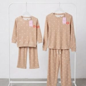 Brown Hearrts Mommy & baby duo Loungewear