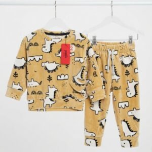 Brown Dino Velvet Suits