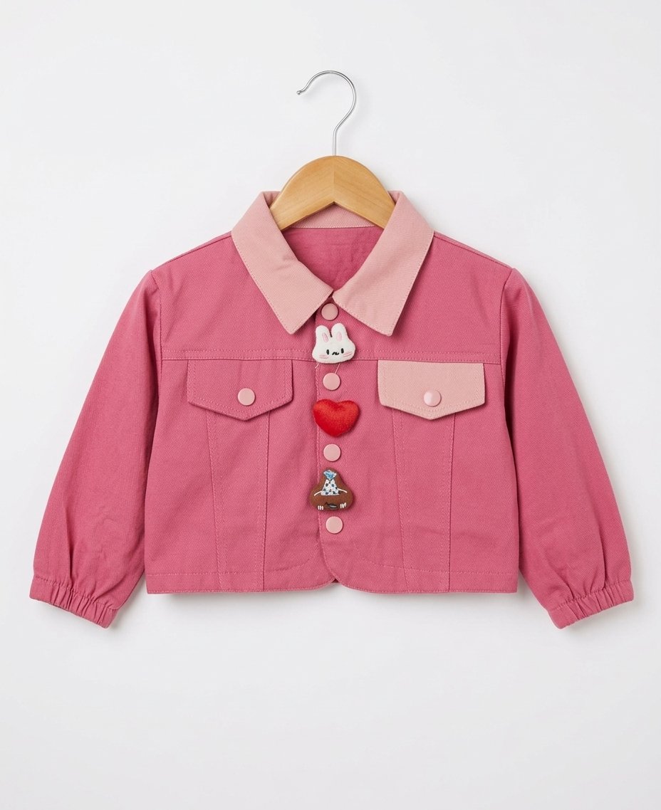 Dark Pink Denim 3pc Suit - Image 5